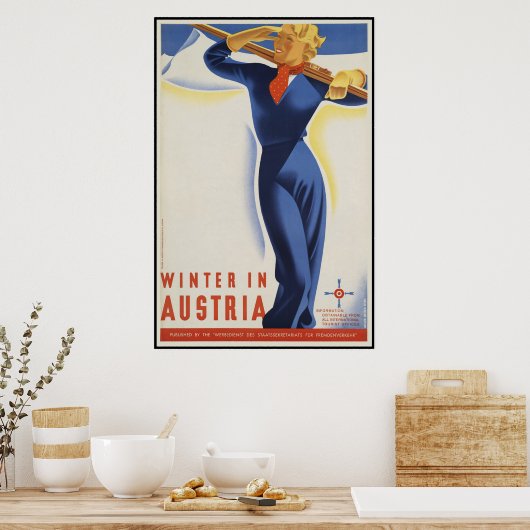 Winter in Österreich Poster (Küche)