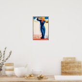 Winter in Österreich - Vintage Travel Poster (Küche)