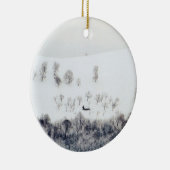 Winter in Paltinis - Rumänien Keramik Ornament (Rechts)