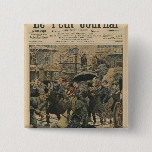 Winter in Paris, das in den Schlamm geht Button (Vorderseite)
