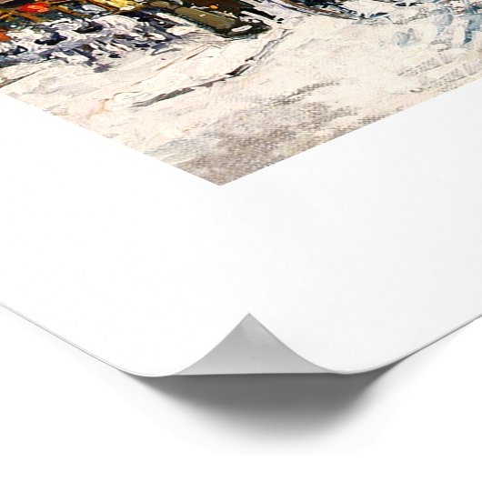 Winter in Paris. Fine Art Poster (Ecke)