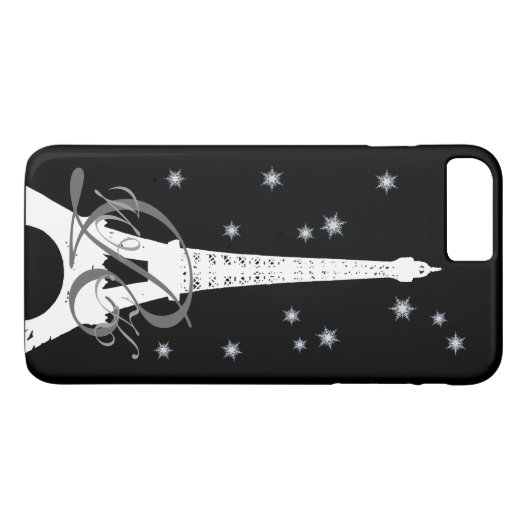 Winter in Paris iPhone Case (Rückseite (Horizontal))