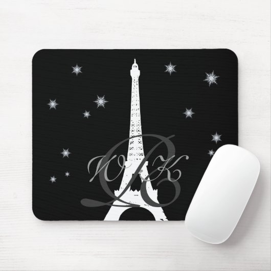 Winter in Paris Mouse Pad Mousepad (Mit Mouse)