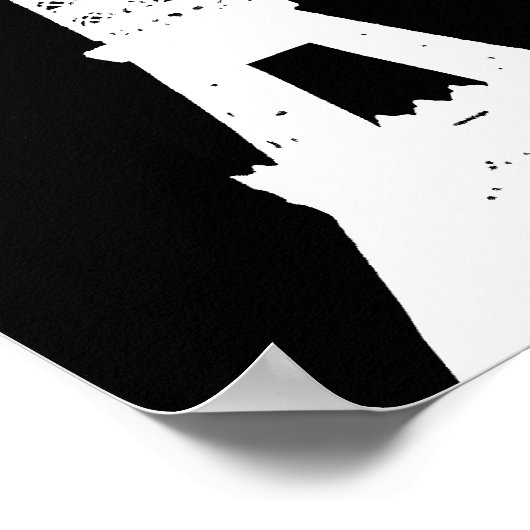 Winter in Paris Sitzkarte Poster (Ecke)