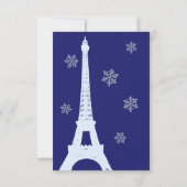 Winter in Paris - UAWG indigo RSVP Karte (Rückseite)