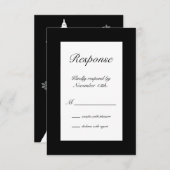 Winter in Paris UAWG RSVP Karte (Vorne/Hinten)