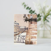 Winter in Paris von Frits Thaulow Postkarte (Stehend Vorderseite)