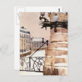 Winter in Paris von Frits Thaulow Postkarte (Vorne/Hinten)