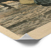 Winter in Paris walking in the mud Poster (Ecke)