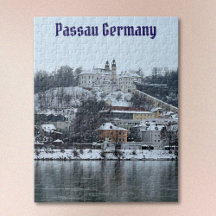 Winter in Passau, Deutschland Jigsaw Puzzle
