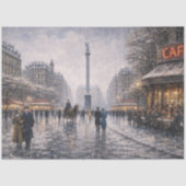 Winter in Place Vendome Seidenpapier (Vorderseite)