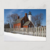 Winter in Port Sanilac Postkarte (Vorderseite)