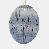 Winter in Quebec, Kanada Keramik Ornament (Rechts)