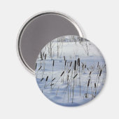 Winter in Quebec, Kanada Magnet (Vorderseite/Rückseite)