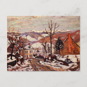 Winter in Saint Sauves d'Auvergne Postkarte