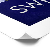 Winter in Schweden Vintage Travel Poster (Ecke)