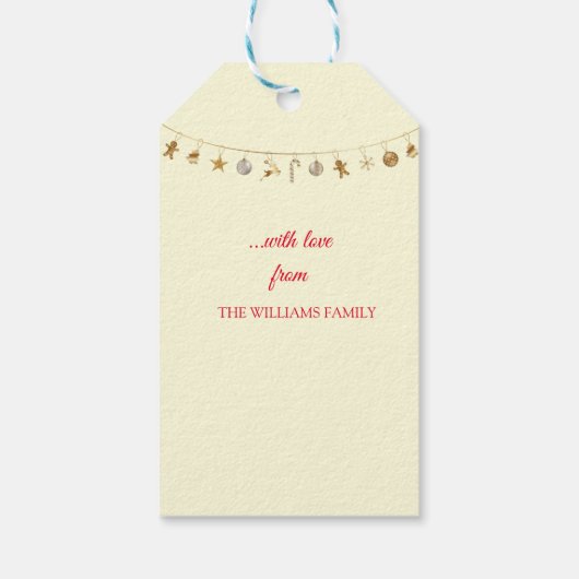 Winter in Spreewald, Geschenkanhänger (Rückseite)