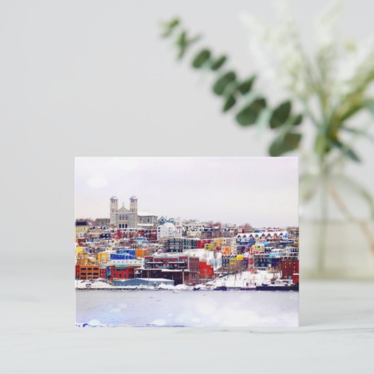 Winter in St. John's Postkarte (Stehend Vorderseite)