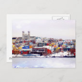 Winter in St. John's Postkarte (Vorne/Hinten)