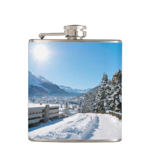 Winter in St. Moritz Flachmann