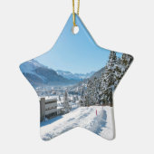Winter in St. Moritz Keramikornament (Links)