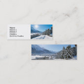 Winter in St. Moritz Mini Visitenkarte (Vorne/Hinten)