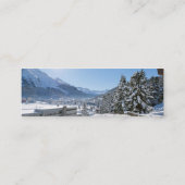 Winter in St. Moritz Mini Visitenkarte (Rückseite)