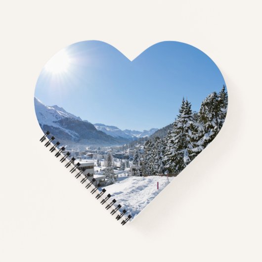 Winter in St. Moritz Notizblock (Vorderseite)