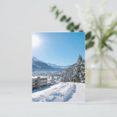 Winter in St. Moritz Postkarte (Stehend Vorderseite)