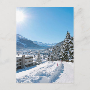 Winter in St. Moritz Postkarte