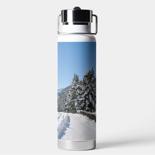 Winter in St. Moritz Trinkflasche (Hinten)