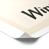 Winter in Switzerland Vintage Travel Poster (Ecke)