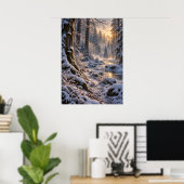 Winter in the Fourfold Forest Poster (Heimbüro)