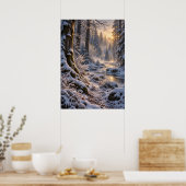 Winter in the Fourfold Forest Poster (Küche)