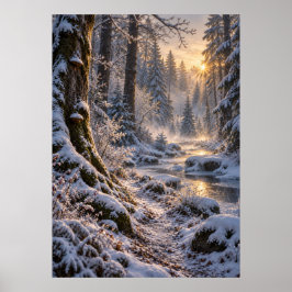 Winter in the Fourfold Forest Poster