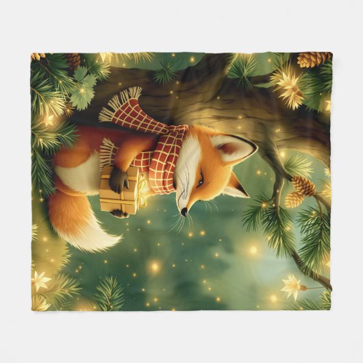 Winter in the Pines Fleecedecke (Vorderseite (Horizontal))