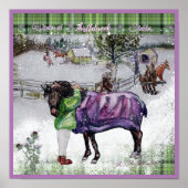 Winter in Thistlebrook Stables Poster (Vorne)