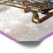 Winter in Thistlebrook Stables Poster (Ecke)