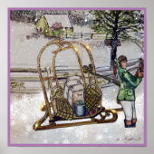 Winter in Thistlebrook Stables Poster (Vorne)