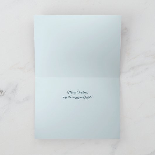 Winter in town Customisable folded greeting Card Karte (Innenseite)