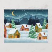 Winter in town postkarte (Vorderseite)