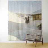 Winter in Vagsil im Telemark | Jacob Gloersen Wandteppich (Beispiel)