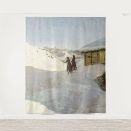 Winter in Vagsil im Telemark | Jacob Gloersen Wandteppich