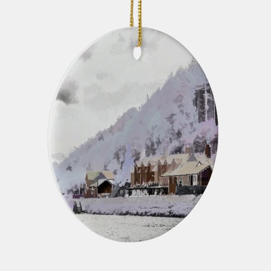 WINTER IN WALEN KERAMIKORNAMENT (Rechts)