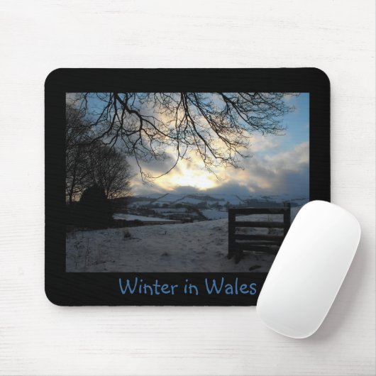 Winter in Wales Foto Mousemat Mousepad (Mit Mouse)