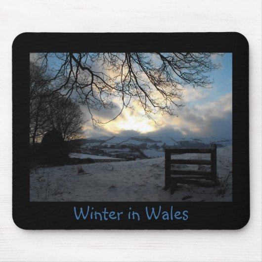 Winter in Wales Foto Mousemat Mousepad (Vorne)