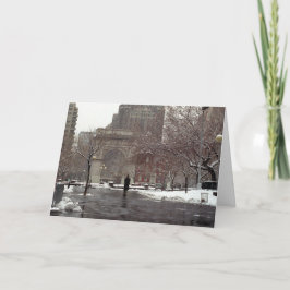 Winter in Washington-Quadrat (die Grüße der Feiertagskarte