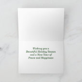 Winter in Wisconsin Feiertagskarte (Innenseite)