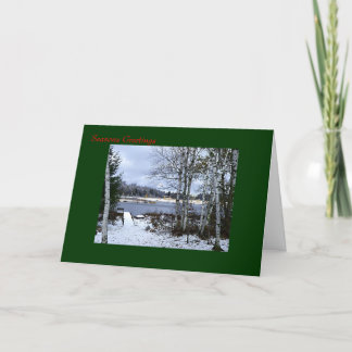 Winter in Wisconsin Feiertagskarte