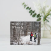 Winter in Wisconsin Postkarte (Stehend Vorderseite)